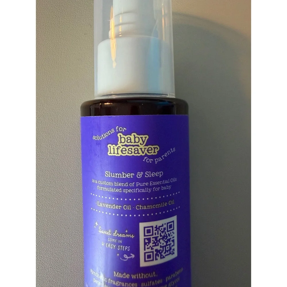 Oilogic Baby Slumber & Sleep Essential Oil Linen Mist Lavender Chamomile 4oz
